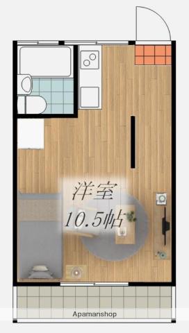 トロワボヌール山西(ワンルーム/2階)の間取り写真