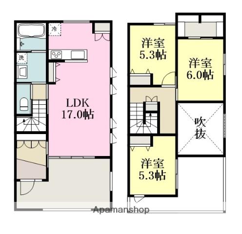 メゾンド上市なごみ(3SLDK)の間取り写真