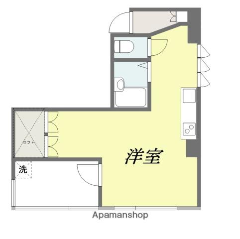 SUPERIOR TACHIBANA(ワンルーム/4階)の間取り写真