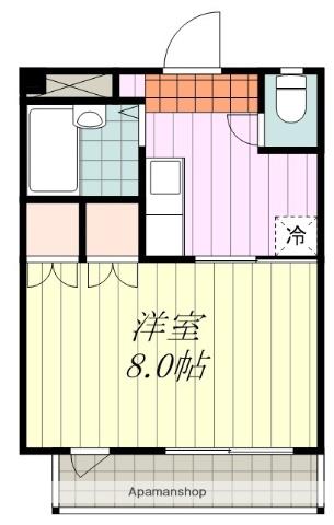 クリスタルビル(1K/5階)の間取り写真