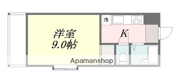 サンコート桑原(1K/3階)の間取り写真