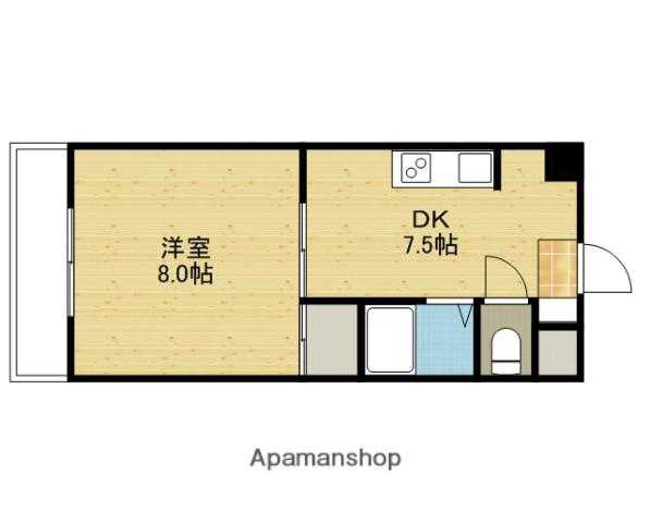 ACTY本町(1DK/4階)の間取り写真