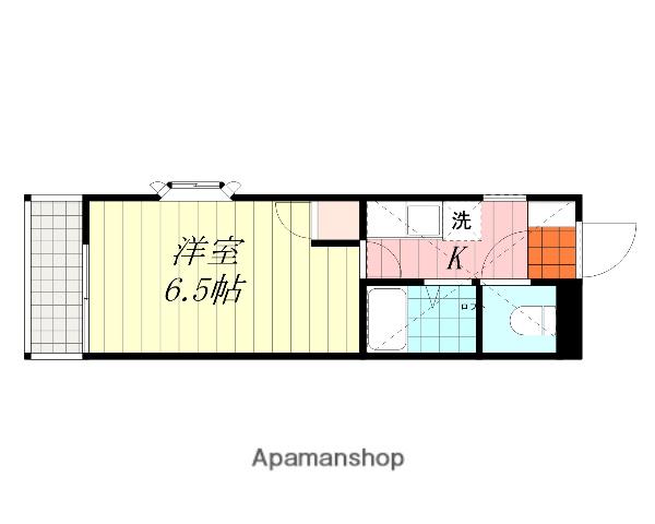 パルコート古川(1K/1階)の間取り写真