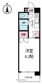 ジョイフル第2朝生田(1K/3階)の間取り写真