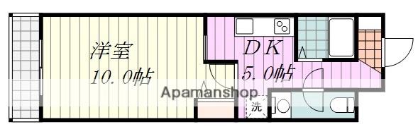 RAFFINEROUGE(1DK/1階)の間取り写真