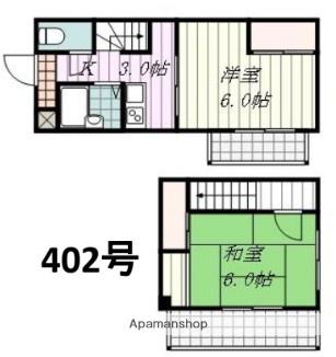 MDマンション木屋町(2K/4階)の間取り写真