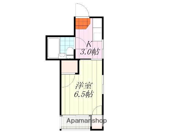 緑町マンション(ワンルーム/4階)の間取り写真