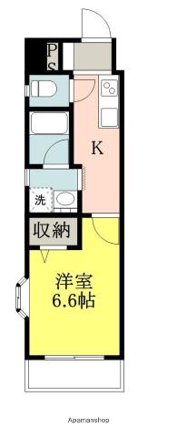 第11ドリームマンション(1K/4階)の間取り写真