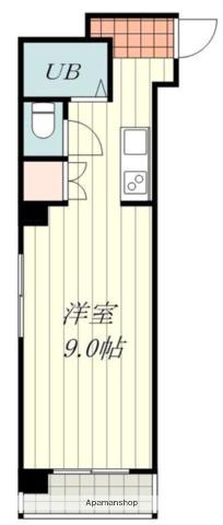 ベルジュ三番町(ワンルーム/3階)の間取り写真