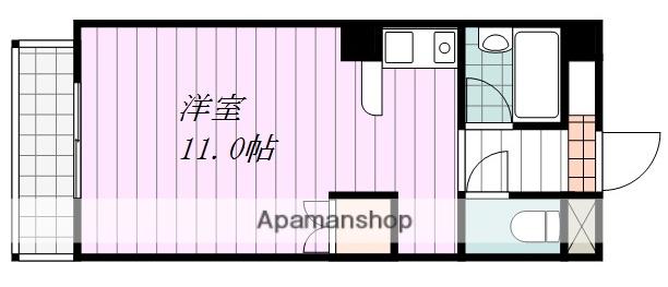 DOGO ICHIMAN HAITSU ABE(ワンルーム/3階)の間取り写真