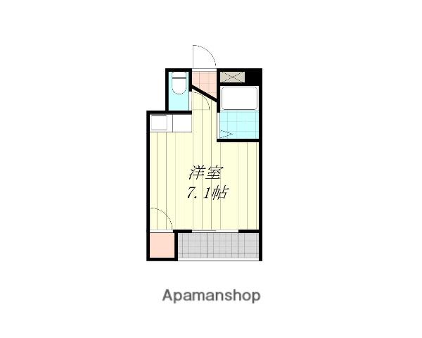 EITO CHIFUNE(ワンルーム/4階)の間取り写真