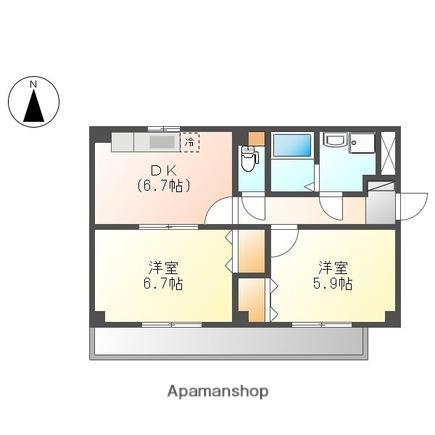 サン・コートM(2DK/3階)の間取り写真