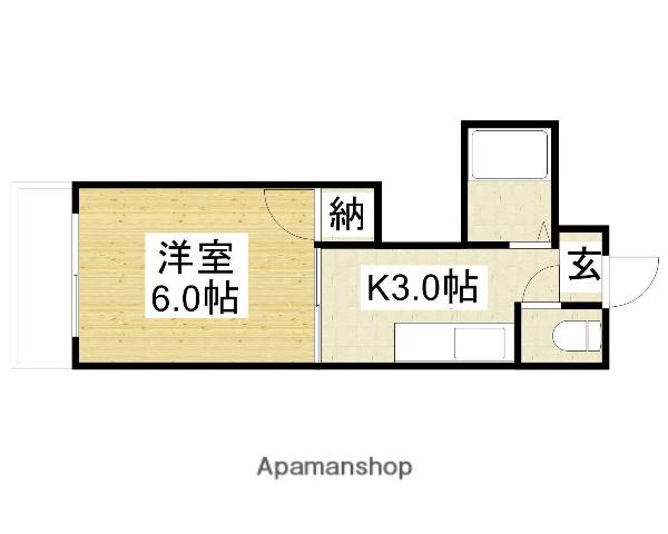 メゾン村上(1K/4階)の間取り写真