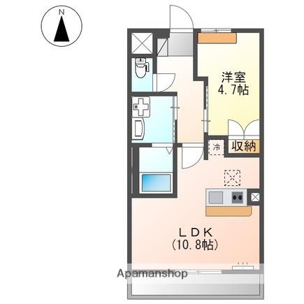 サンフィット(1LDK/1階)の間取り写真