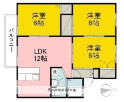 ハイブリッジB棟(3LDK/2階)の間取り写真