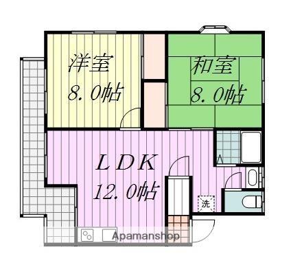 エステート小島(2LDK/1階)の間取り写真