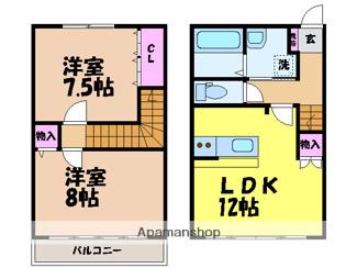 エントピアつばさ(2LDK)の間取り写真