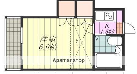 フレグランス小栗(1K/2階)の間取り写真