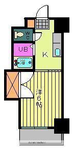 第96杉フラット(1K/2階)の間取り写真