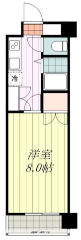 ジョイフル第二山越(1K/2階)の間取り写真