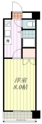 ジョイフル第二山越(1K/3階)の間取り写真