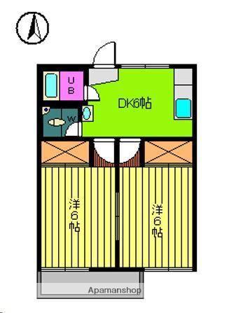 第31杉フラット(2DK/2階)の間取り写真