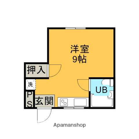 宮田ビル(ワンルーム/1階)の間取り写真