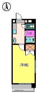 M&P-5(1K/3階)の間取り写真