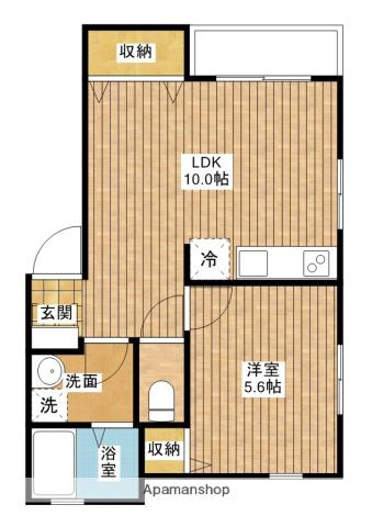 シエル・クレール(1LDK/2階)の間取り写真