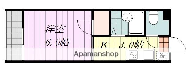 エトワール木屋町(1K/10階)の間取り写真