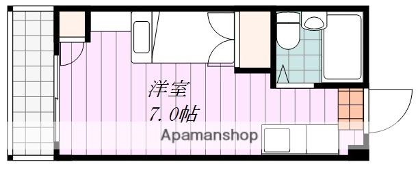 第8グリーンハイツ(ワンルーム/4階)の間取り写真