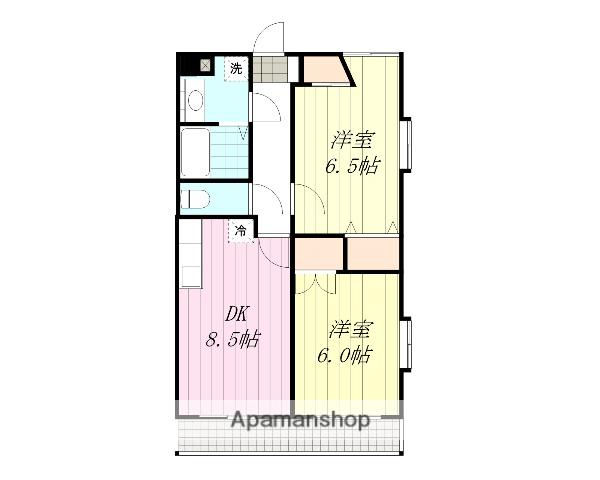 エスプレンド和泉(2DK/4階)の間取り写真