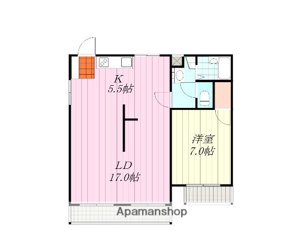 メイプルハウス(1LDK/1階)の間取り写真