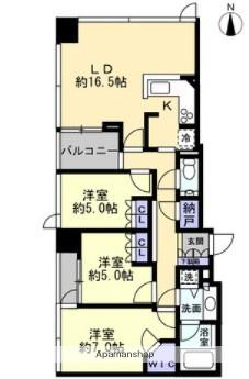 シティタワー松山(3LDK/6階)の間取り写真