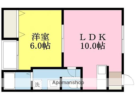 ベルクカネキ(1LDK/3階)の間取り写真