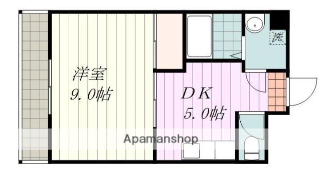 スプリングハイツ(1DK/3階)の間取り写真