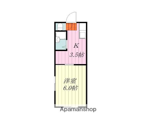 230セゾンNAKAMURAⅡ(1K/2階)の間取り写真