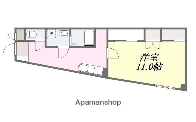 フォルス白石(1K/2階)の間取り写真