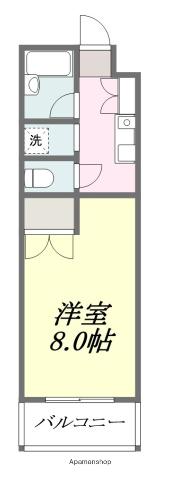 近藤マンション(1K/3階)の間取り写真