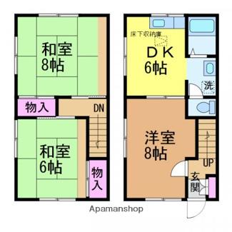 コーポさかもと(3DK/1階)の間取り写真