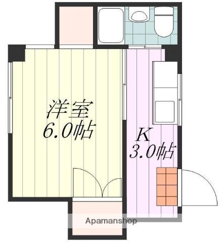 メゾンADIII(1K/2階)の間取り写真