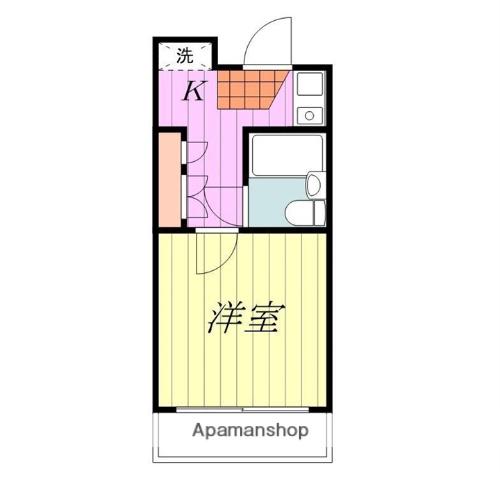 イーストレジデンス松山西(1K/3階)の間取り写真
