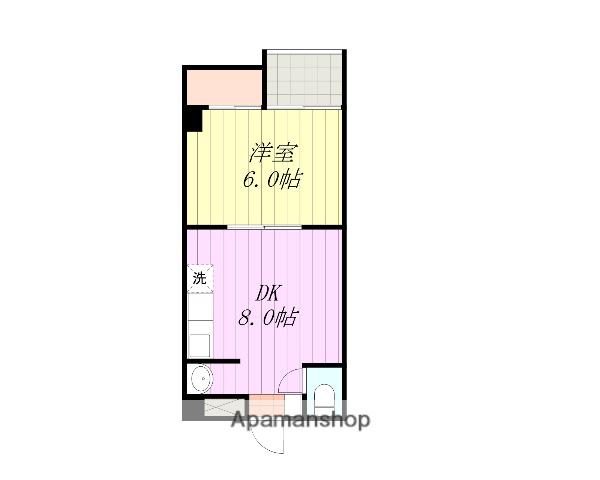 寿温泉マンション(1DK/3階)の間取り写真