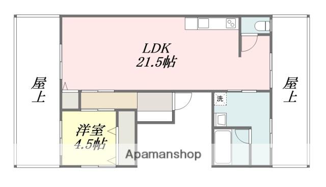 リッツハウス高砂(1LDK/5階)の間取り写真