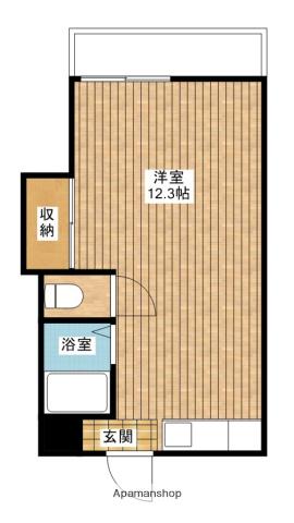 富士第6ビル(ワンルーム/4階)の間取り写真