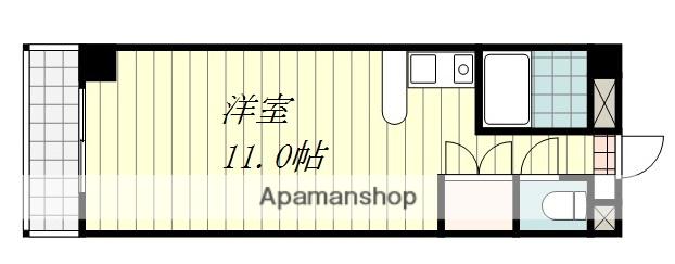 アグレブル中村(ワンルーム/3階)の間取り写真