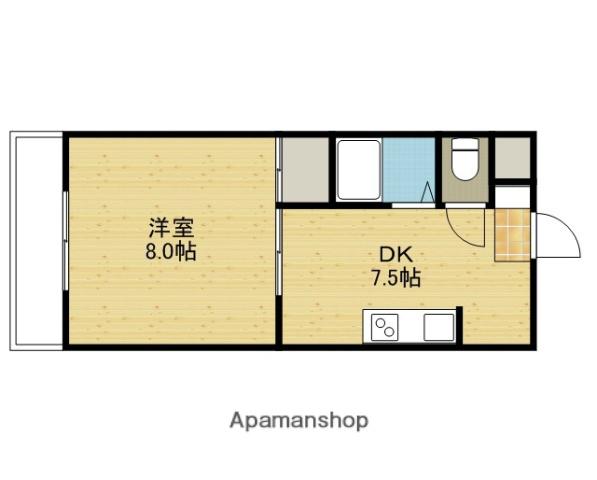 ACTY本町(1DK/10階)の間取り写真