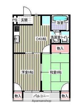 アーバン余戸(2DK/2階)の間取り写真
