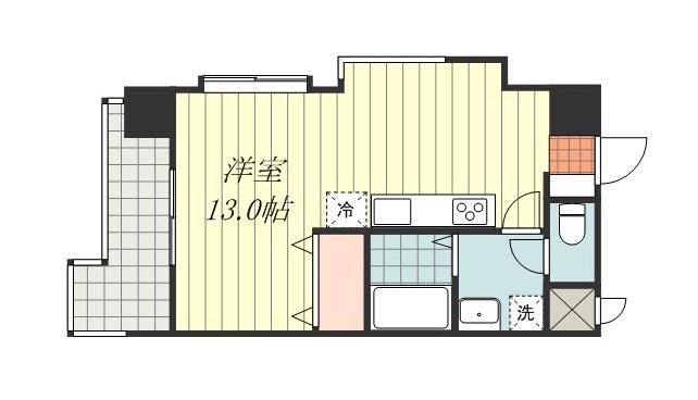 イストワール千舟(ワンルーム/5階)の間取り写真