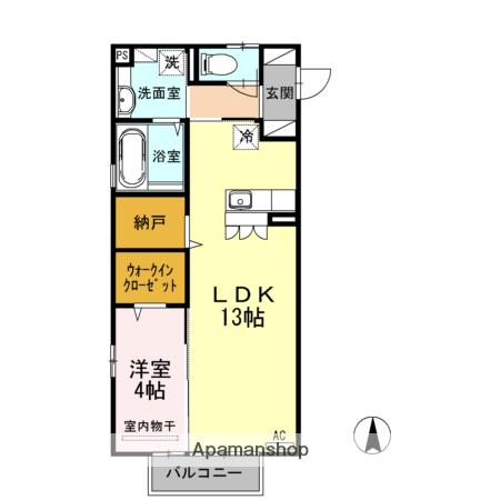 MSパークス(1LDK/2階)の間取り写真